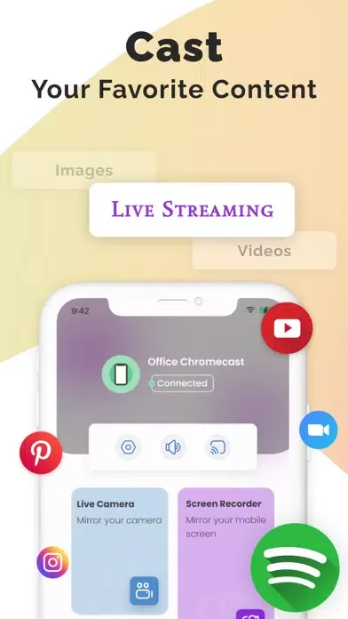 Mirror App 4 Screen Mirroring स्क्रीनशॉट
