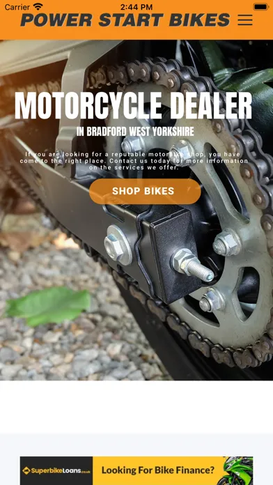 Capturas de tela do Power Start Bikes