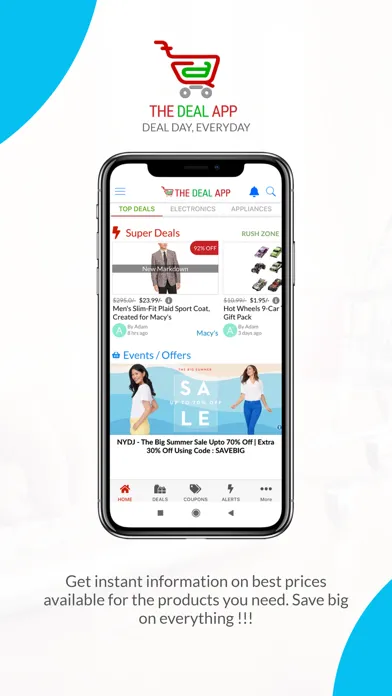 Capturas de tela do THE DEAL APP