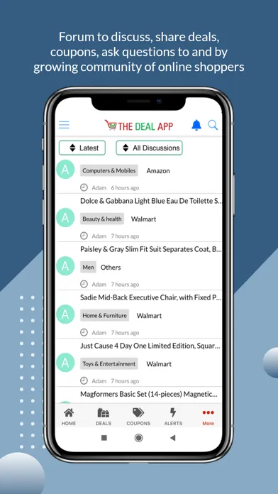 Capturas de tela do THE DEAL APP