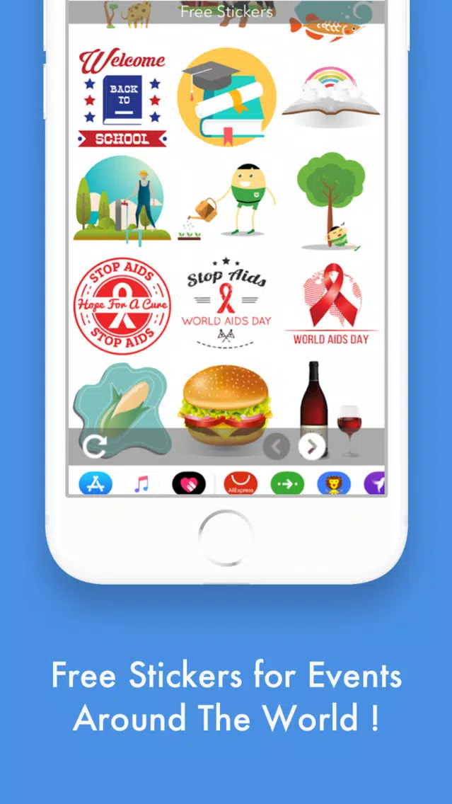 Ảnh chụp màn hình của Event Stickers
