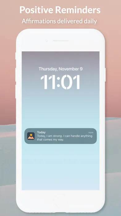 ภาพหน้าจอของ Today: Positivity Reminder