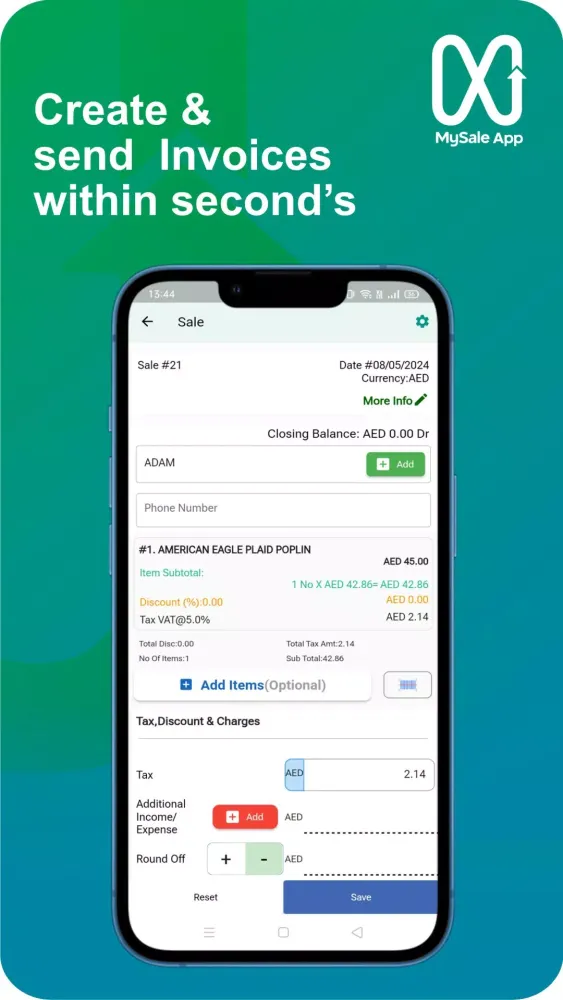 MySale App - Accounting app Screenshots