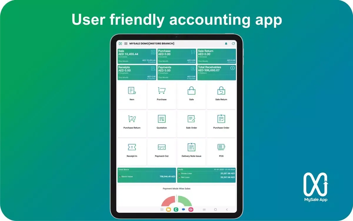 MySale App - Accounting app Screenshots