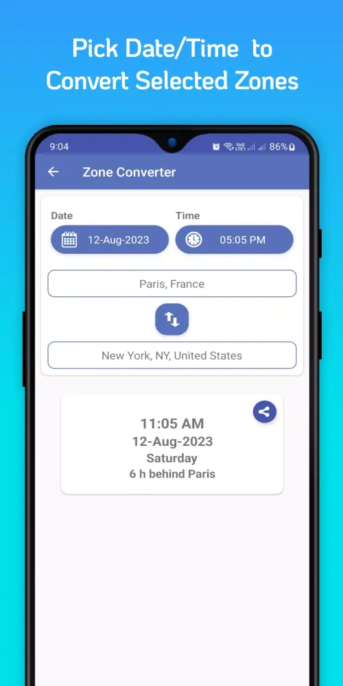 World Clock Time Zones Widget Screenshots