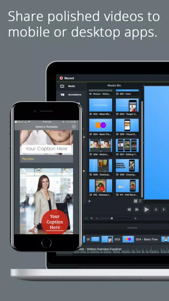 Tangkapan layar TechSmith Motion