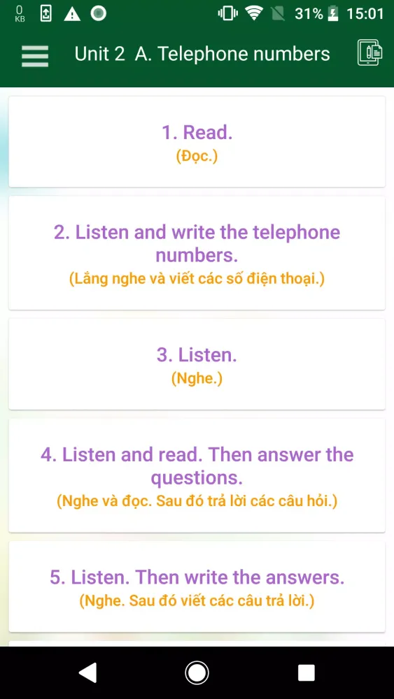 Giải tiếng Anh lớp 7應用截圖