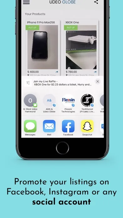 Tangkapan layar Udeo Globe: Sell and Buy Stuff