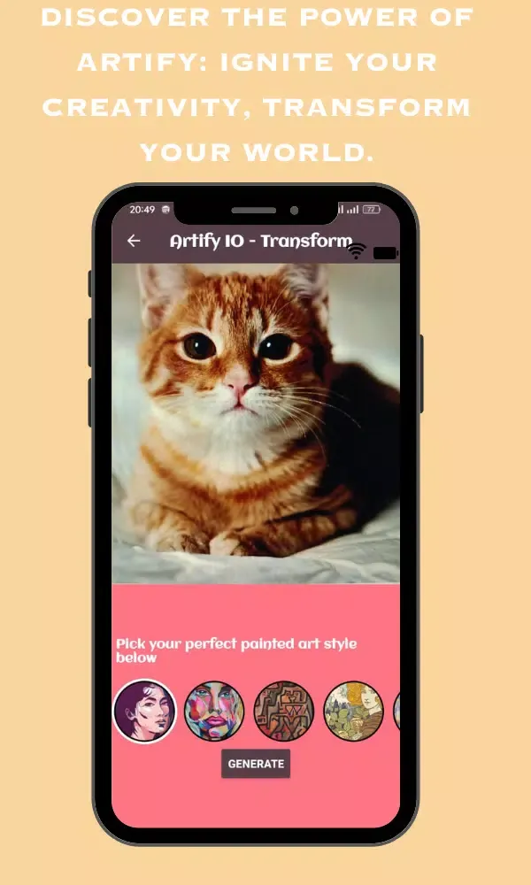 ArtiFY: AI Art Transformations應用截圖