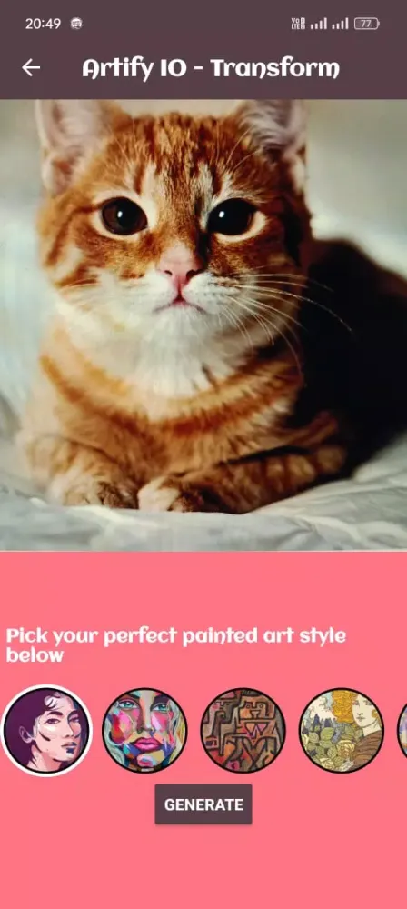 ArtiFY: AI Art Transformations應用截圖