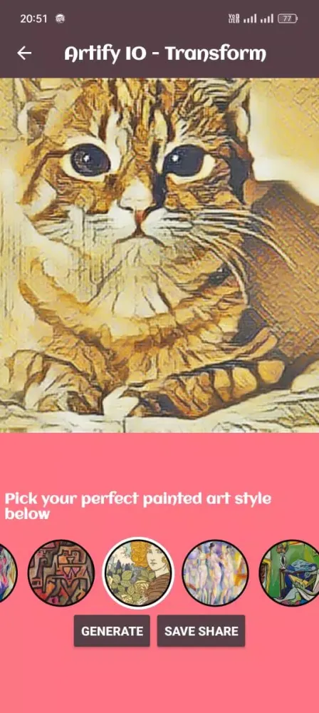 ArtiFY: AI Art Transformations應用截圖