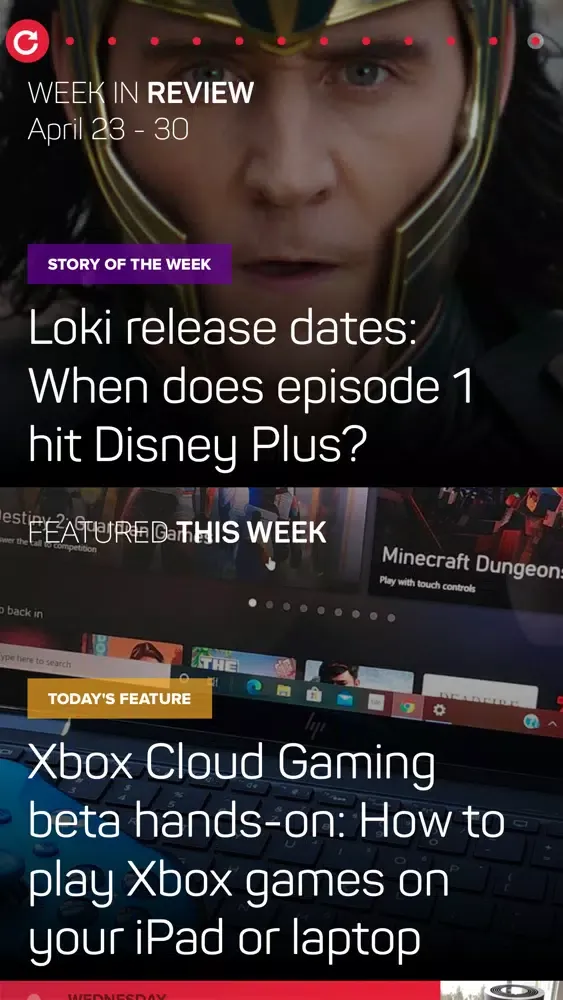 Zrzuty ekranu CNET's Tech Today