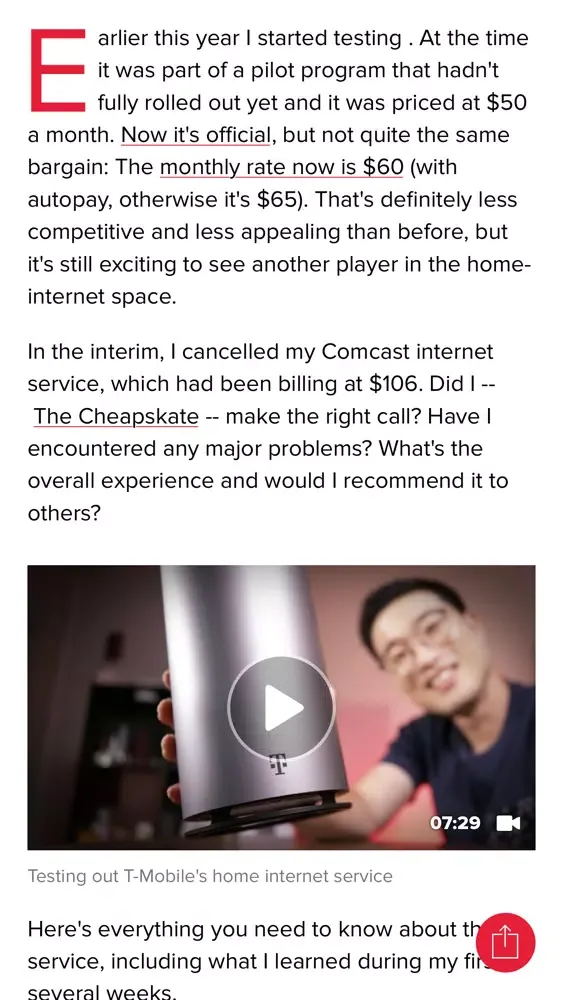 Zrzuty ekranu CNET's Tech Today