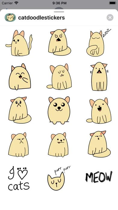 Cat Doodle Stickers应用截图