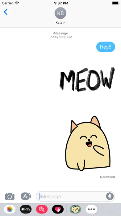 Cat Doodle Stickers应用截图