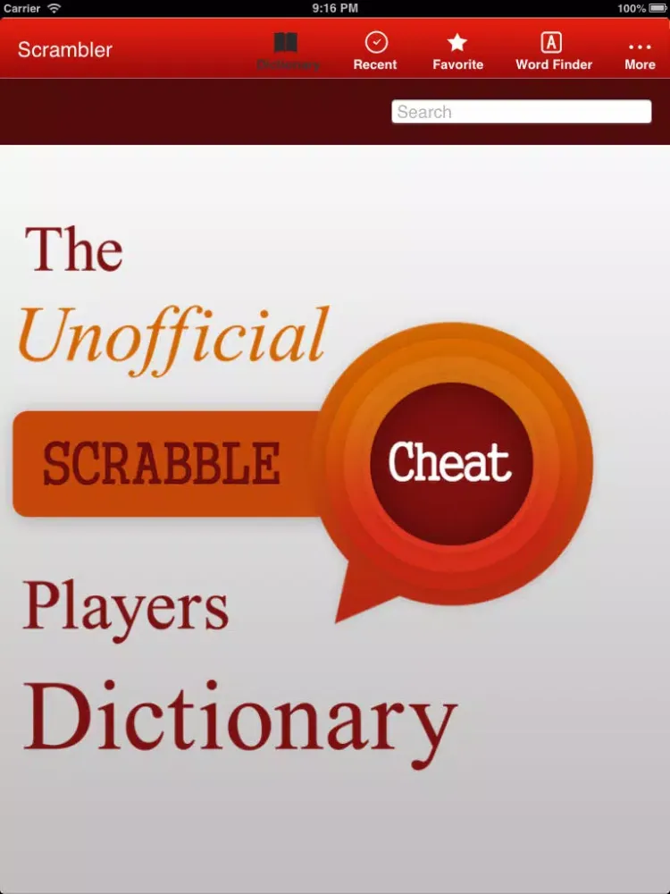 Scrambler - Ultimate Word Helper for SCRABBLE®, Words with Friends and Wordfeud crossword games iPad  Screenshots