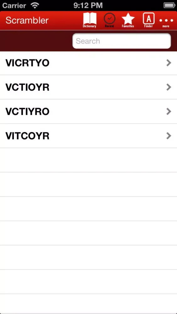 Scrambler - Ultimate Word Helper for SCRABBLE®, Words with Friends and Wordfeud crossword games Screenshots