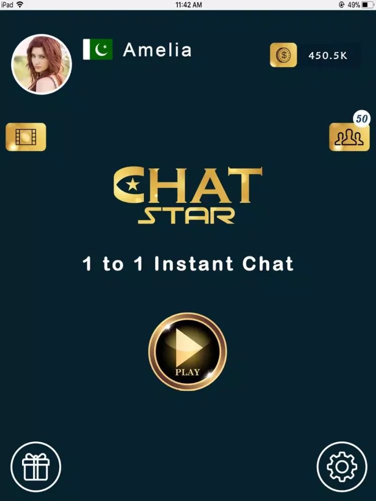 ภาพหน้าจอของ Chat Star Messenger iPad 