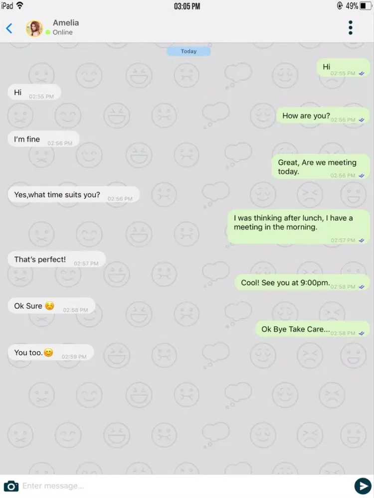 ภาพหน้าจอของ Chat Star Messenger iPad 
