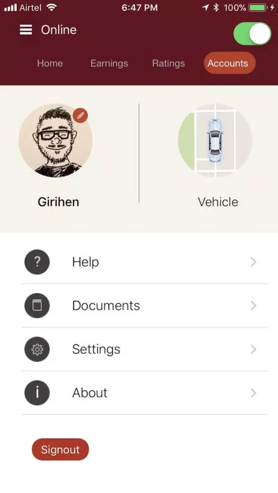 Ảnh chụp màn hình của LaTaxi Driver
