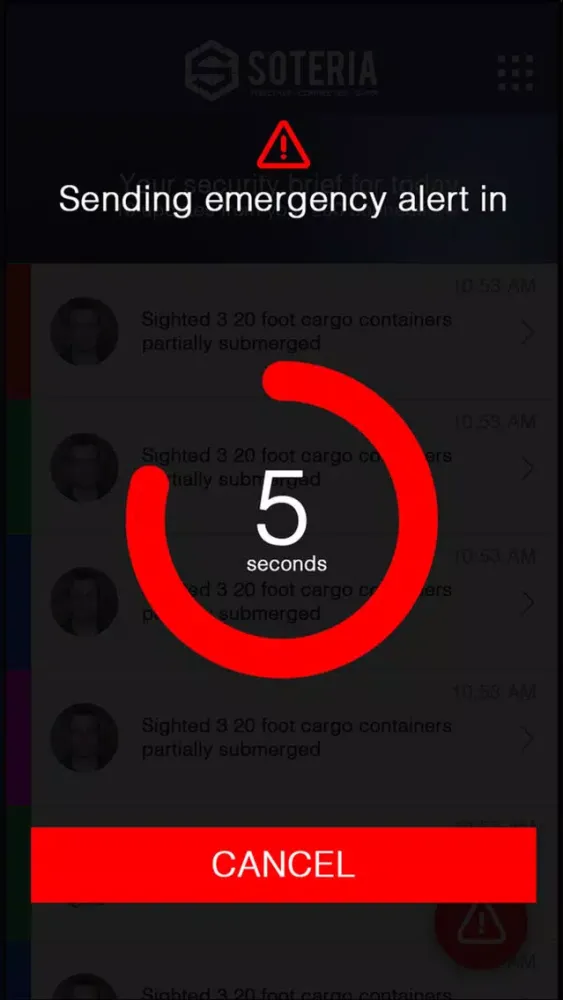 SOTERIA Social Safety App Screenshots
