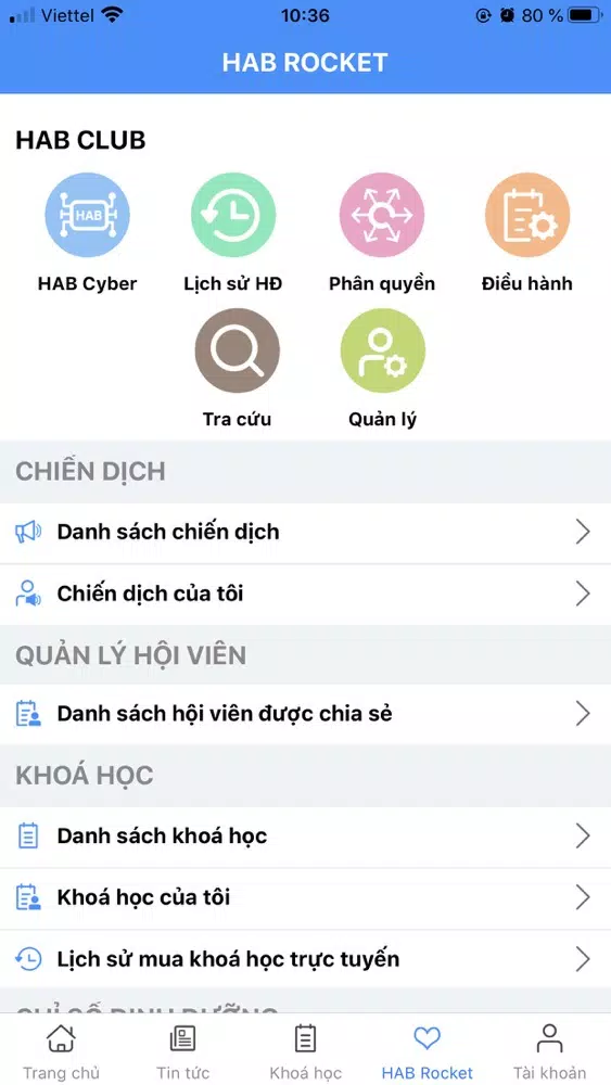 Screenshot di HAB