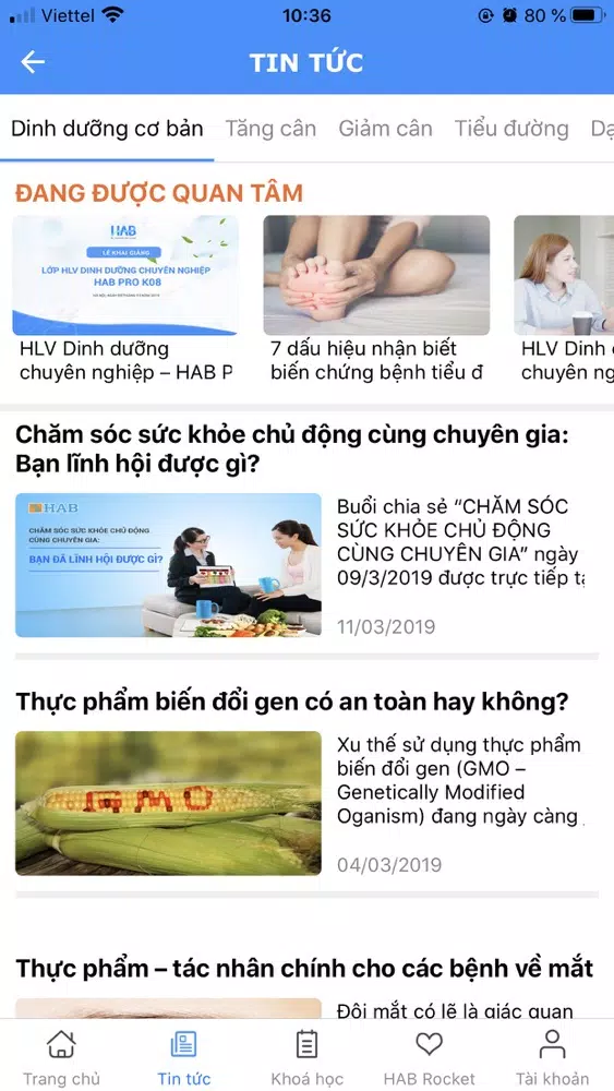 Screenshot di HAB