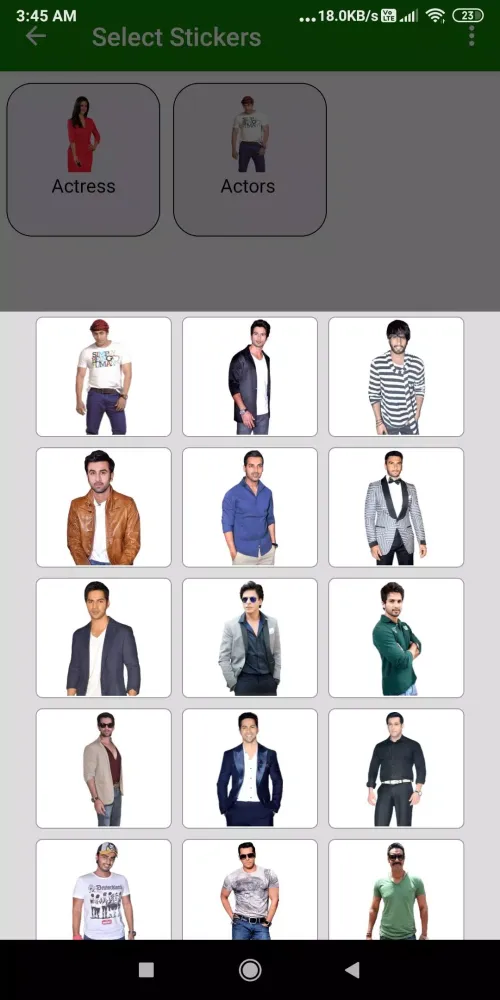 Tangkapan layar Bollywood Photo Frames Editor: