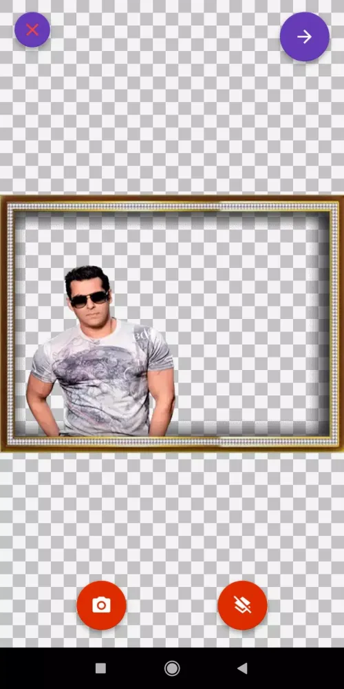 Tangkapan layar Bollywood Photo Frames Editor: