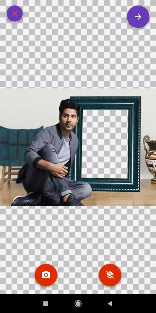 Tangkapan layar Bollywood Photo Frames Editor: