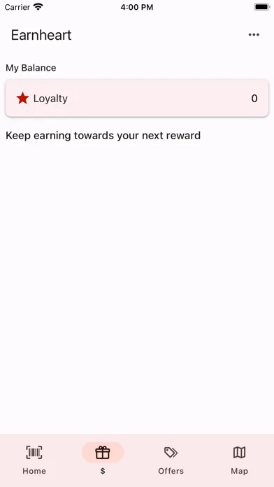 Capturas de tela do Earnheart Rewards