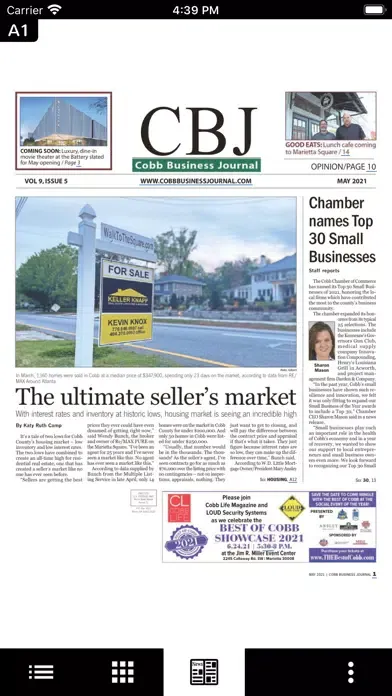 Captures d'écran de Cobb Business Journal