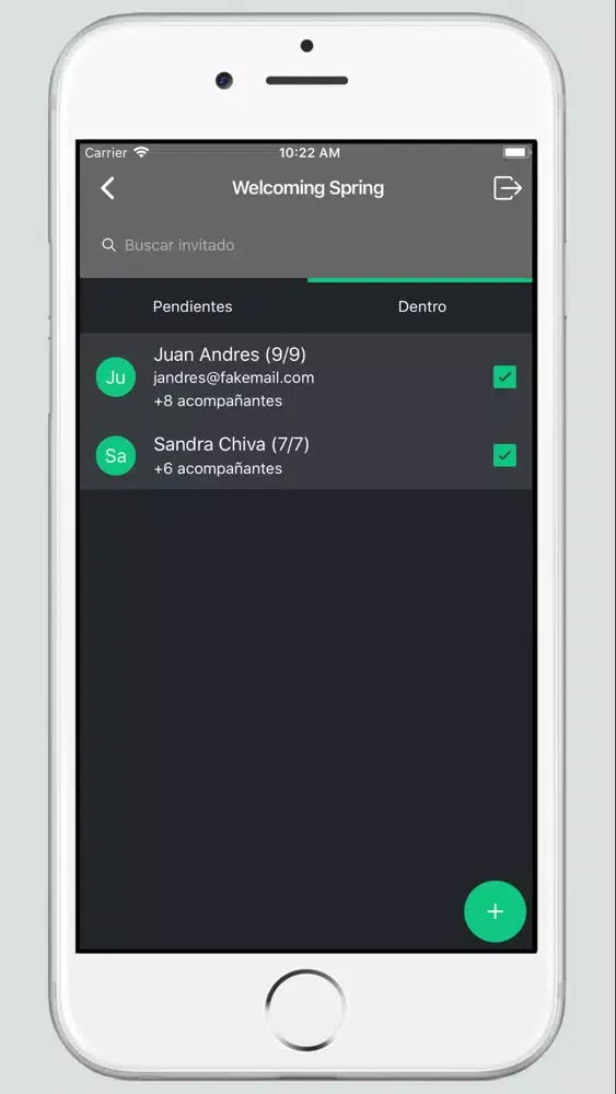 Capturas de tela do GuestCloud RRPP