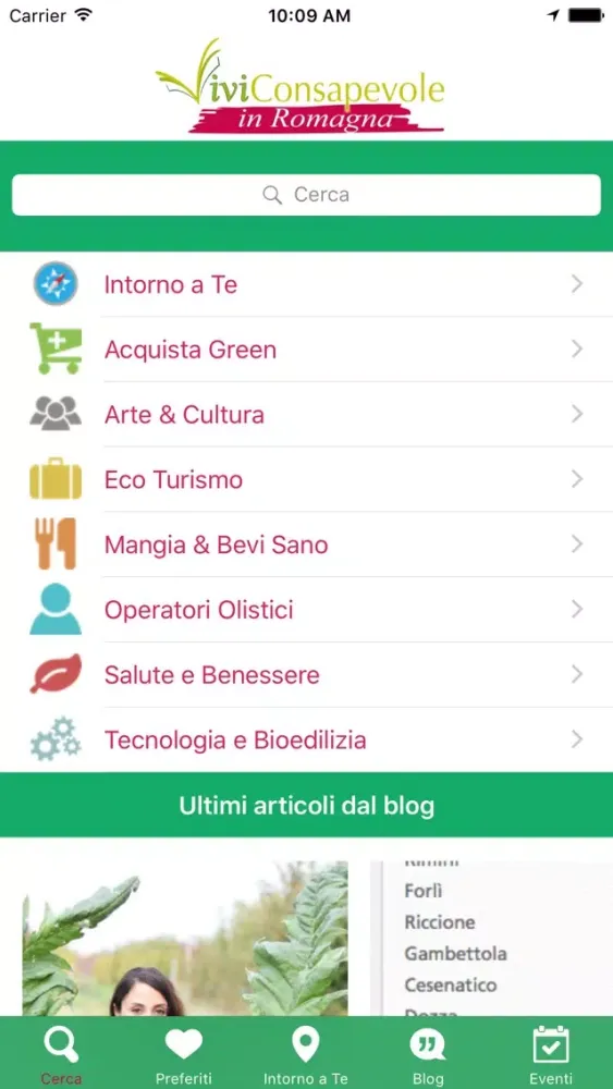 Zrzuty ekranu ViviConsapevole in Romagna