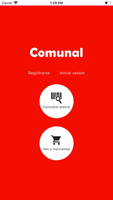 Tangkapan skrin Supermercado Comunal