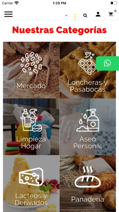 Tangkapan skrin Supermercado Comunal