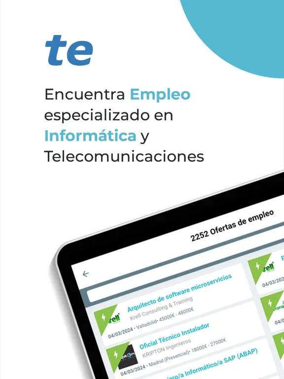 Tecnoempleo Empleo - Trabajo iPad  Ekran Görüntüleri