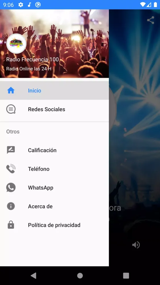 Capturas de pantalla de Radio Frecuencia 100