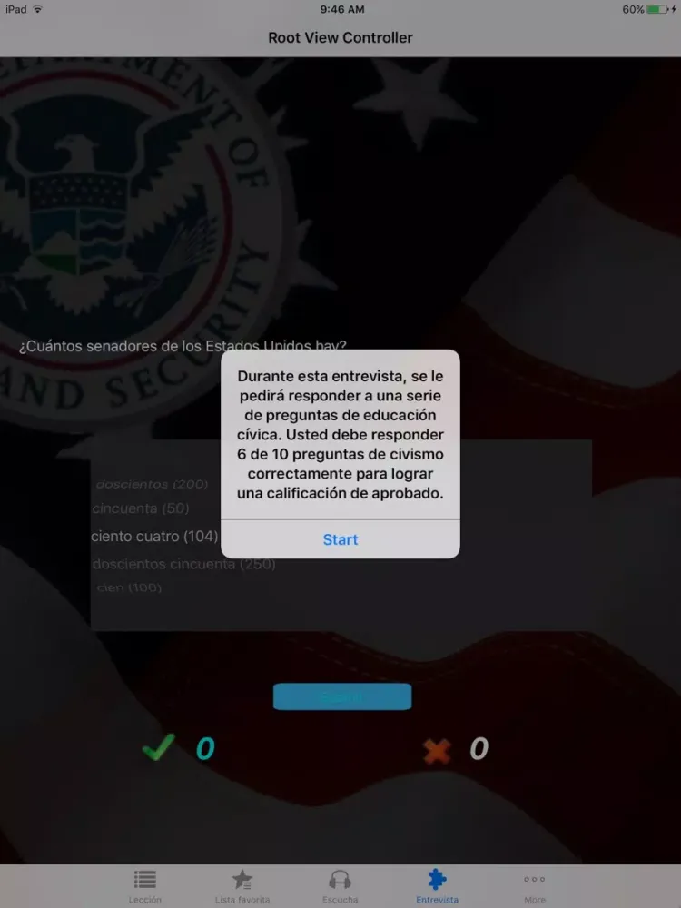 Captures d'écran de Ciudadanía Americana iPad 