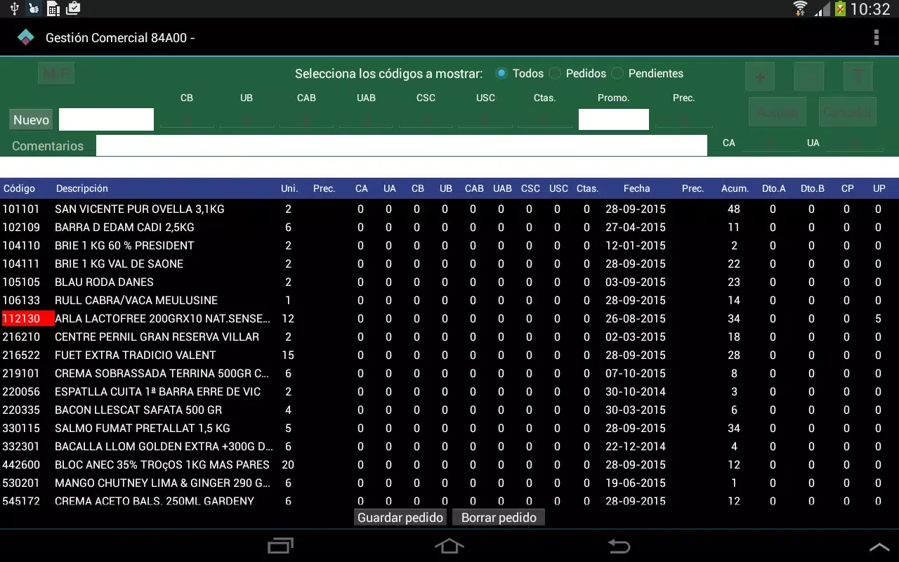 Gestión Comercial 84A00 Screenshots