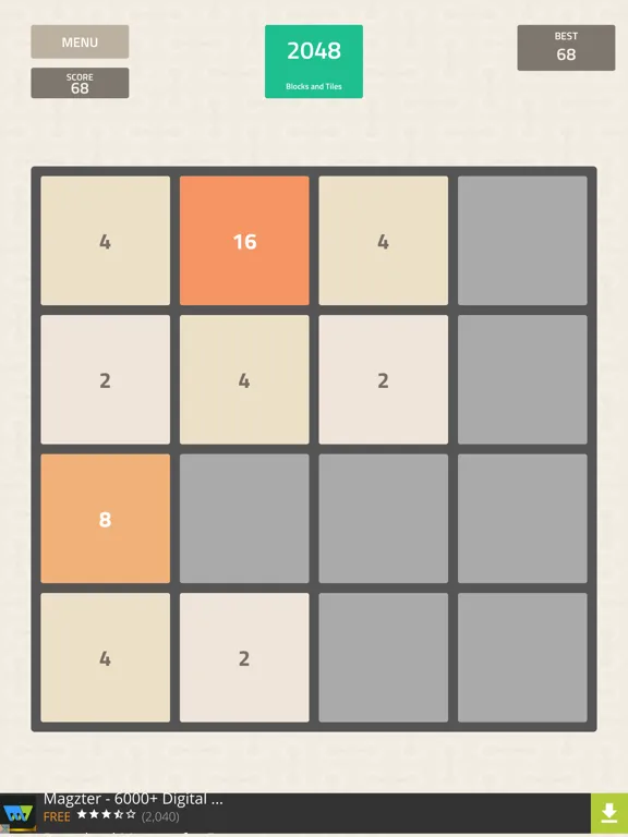 2048 Blocks and Tiles iPad  سکرین شاٹس