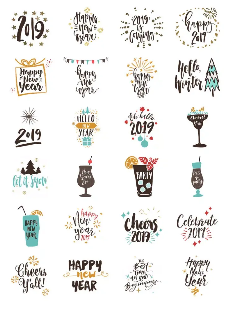 Happy New Year 2020! Cheers! iPad 應用截圖