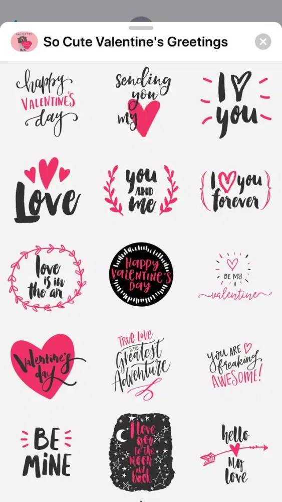 Capturas de pantalla de So Cute Valentine's Greetings