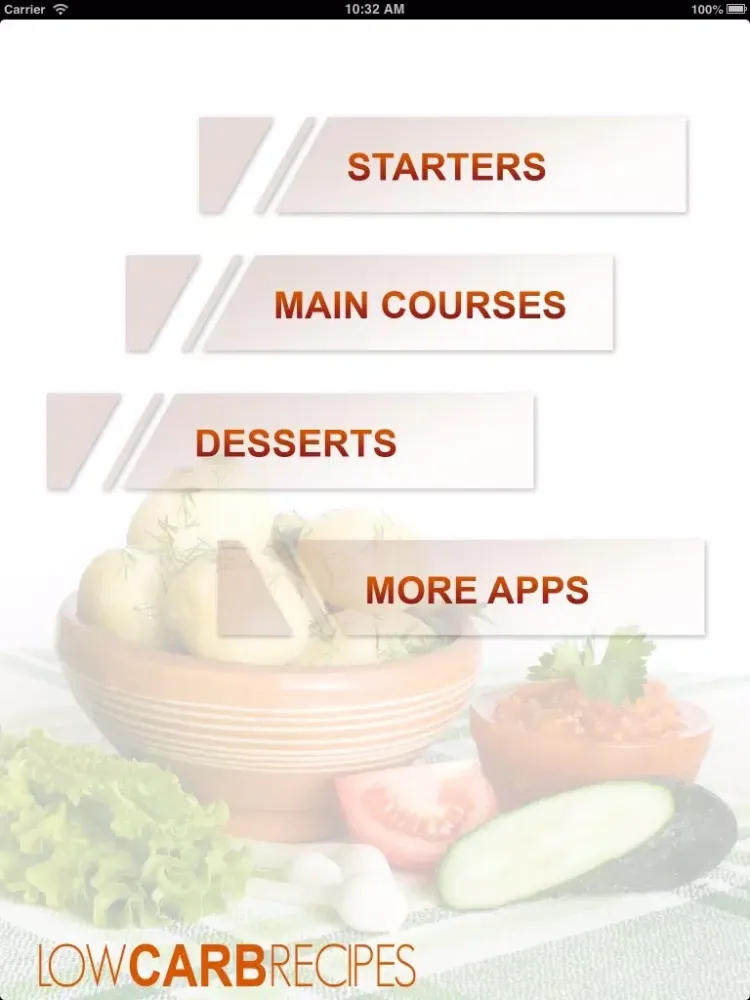 Low Carb Recipes Free! iPad  স্ক্রিনশট