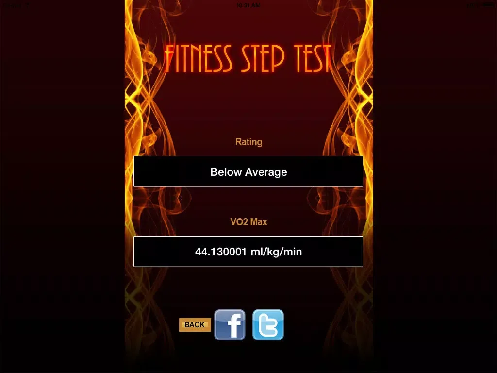 Fitness Step Test- VO2max iPad 應用截圖