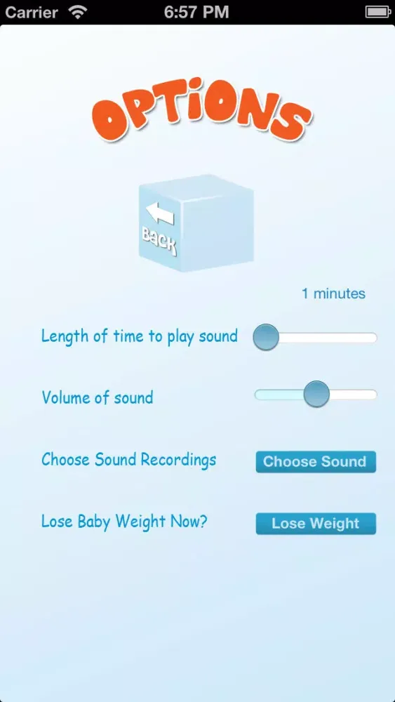 Capturas de tela do Baby Nursery Soother