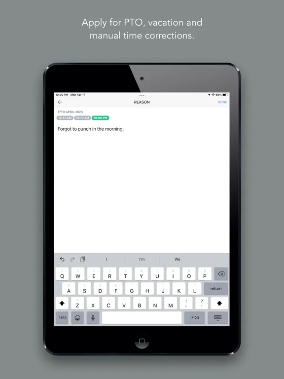 Скриншоты ClockIt - Time Clock App iPad 