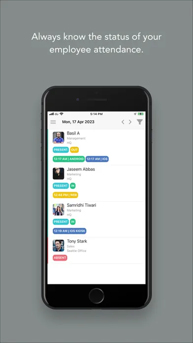 Скриншоты ClockIt - Time Clock App