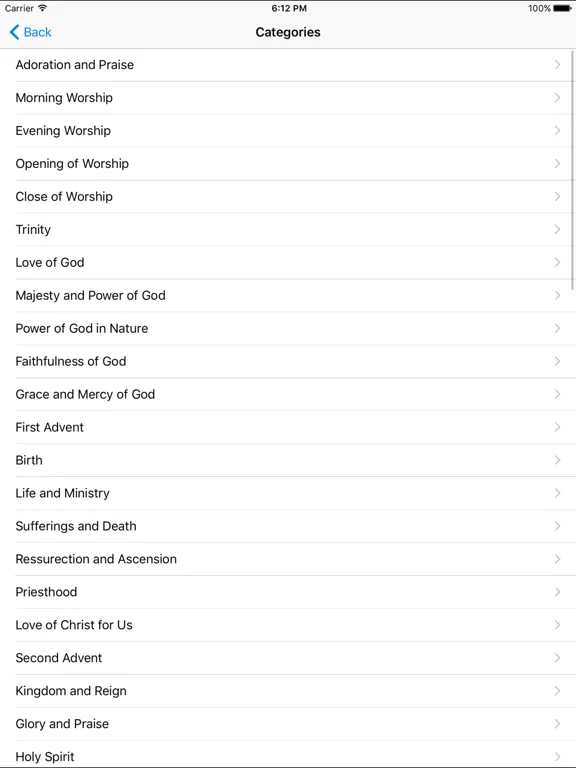 Captures d'écran de SDA Hymnal Pro iPad 
