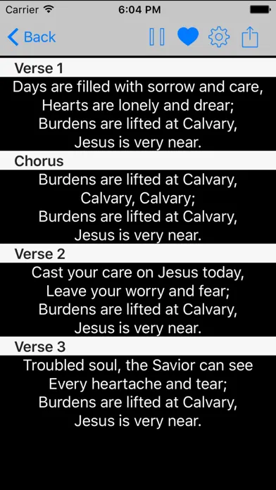 Captures d'écran de SDA Hymnal Pro